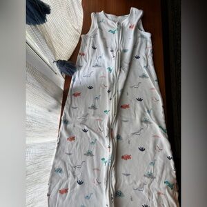 Kids Dinosaur Print Pajamas - White